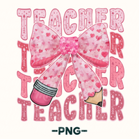 Teacher Valentine Pencil Bow