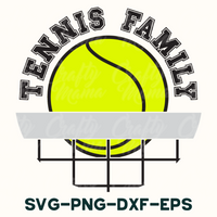 Tennis Family Round Sign Svg