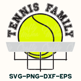 Tennis Family Round Sign Svg