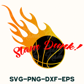 Slam Dunk Basketball SVG