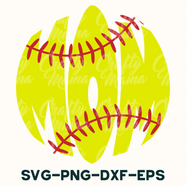 Softball Mom SVG