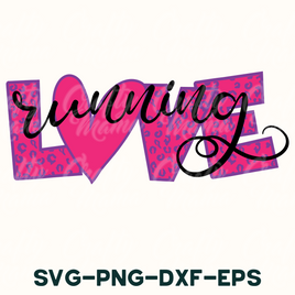 Love Running Svg