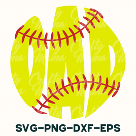 Softball svg, Softball Dad