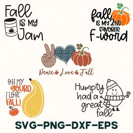 Mini Fall Svg Bundle