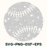 Grunge Baseball SVG