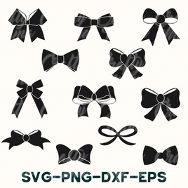 Bow Svg Bundle, Bow Tie