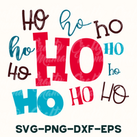 Ho Ho Ho, Merry Christmas SVG