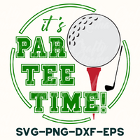 Golf Round Sign Svg, Par Tee Time