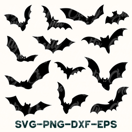 Bats Svg Bundle, Halloween