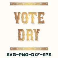 Vote Dry Svg