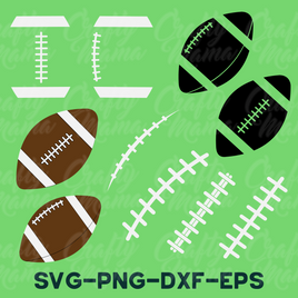 Football SVG bundle, Football Silhouette