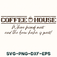 Coffee House Svg