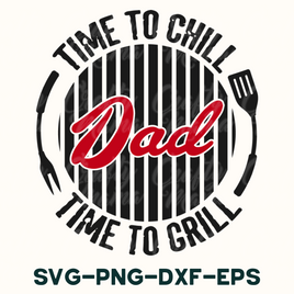 Dad Grill Svg, Father's Day