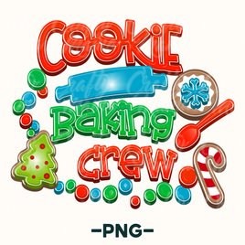 Cookie Baking Crew Sublimation Png