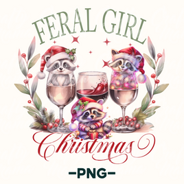 Feral Girl Christmas Png