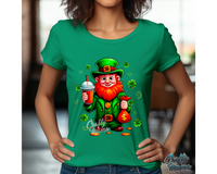 Leprechaun With Iced Coffee