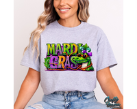 Mardi Gras Girl Alligator