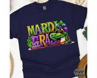 Mardi Gras Girl Alligator