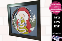 Christmas Gnome 3D Shadow Box File