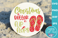 Beach Christmas Round Sign Bundle #1