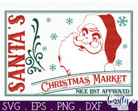 Christmas Market Vintage Christmas Sign