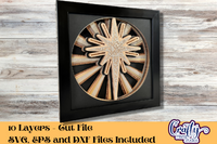 Christmas Star 3D Shadow Box File