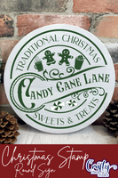 Christmas Sweets Christmas Round Sign