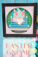 Easter Bunny Gnome 3D Shadow Box File