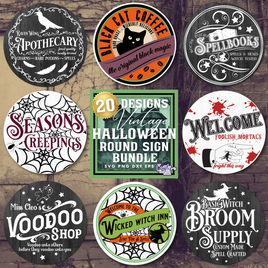 Vintage Halloween Round Bundle