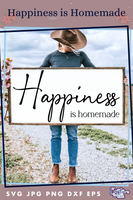 Happiness Is Homemade Svg