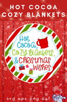 Hot Cocoa Cozy Blankets Christmas Round