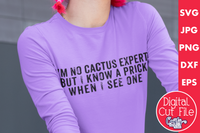 I'm Not Cactus Expert Svg