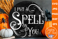 I Put A Spell On You Round Svg