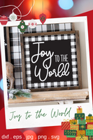 Joy To The World Buffalo Plaid