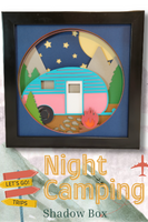 Night Camping 3D Shadow Box File