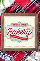 North Pole Bakery Retro Christmas Sign