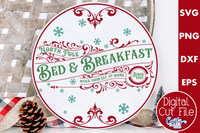 North Pole Bed And Breakfast Round Sign