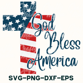 God Bless America SVG