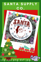 Santa Supply Company Round SVG