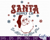 Santa Supply Company Round SVG