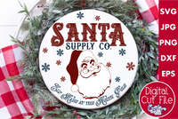 Santa Supply Company Round SVG