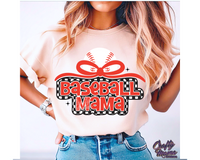 Retro Checkered Baseball Mama