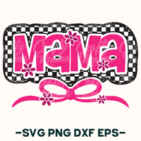 Checkered Retro Mama