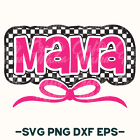 Checkered Retro Mama