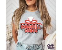 Retro Checkered Baseball Mama