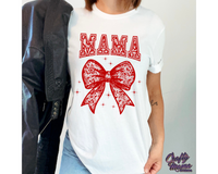 Mama Floral Lace Bow