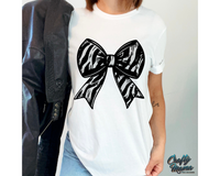 Zebra Print Lace Bow