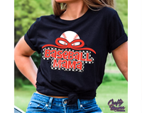 Retro Checkered Baseball Mama