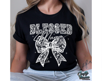 Blessed Mama White Lace Bow