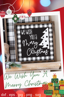 We Wish You A Merry Christmas Buffalo Plaid